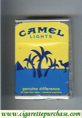 Camel Genuine Difference Lights cigarettes hard box